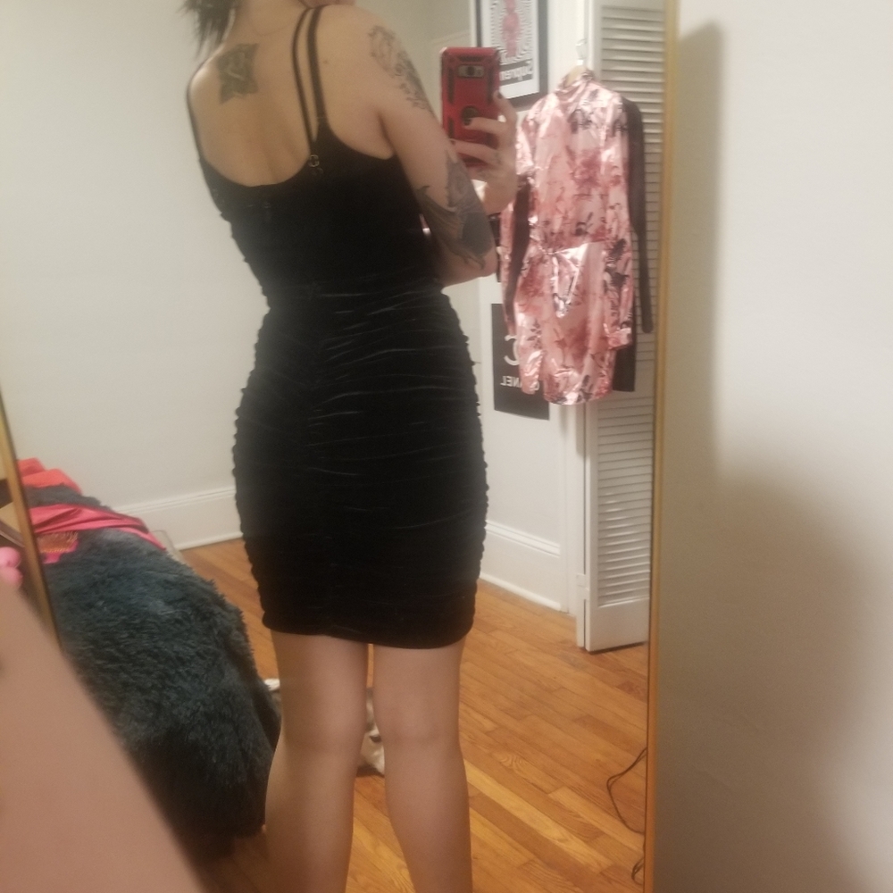 Black midi dress - Picture 5 of 6